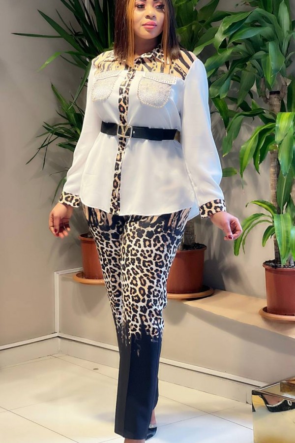 Leopard Pattern Belt Cool Set SW-5634