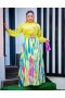 Colorful Belted Long Dress SW-5454